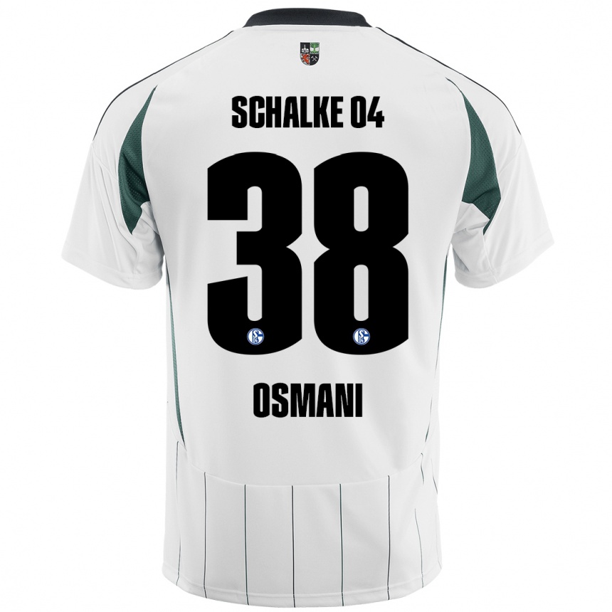 Niño Fútbol Camiseta Tristan Osmani #38 Blanco Verde 2ª Equipación 2024/25 Argentina