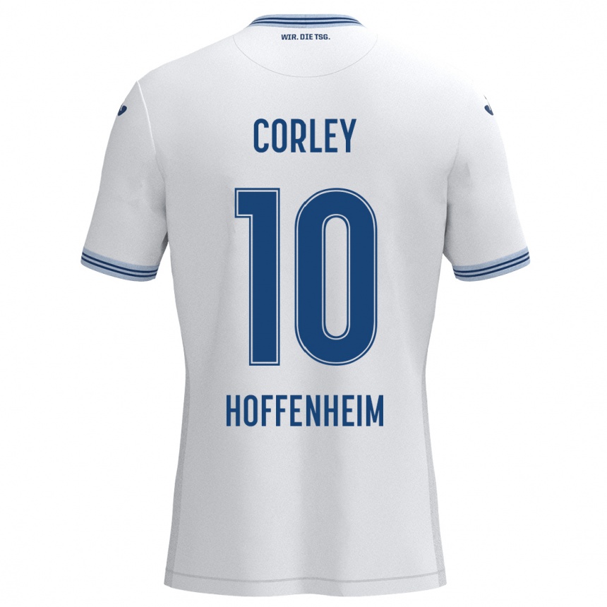 Niño Fútbol Camiseta Gia Corley #10 Blanco Azul 2ª Equipación 2024/25 Argentina