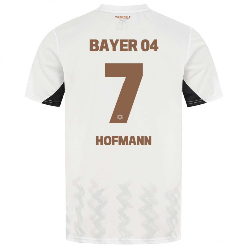 Niño Fútbol Camiseta Jonas Hofmann #7 Blanco Negro 2ª Equipación 2024/25 Argentina