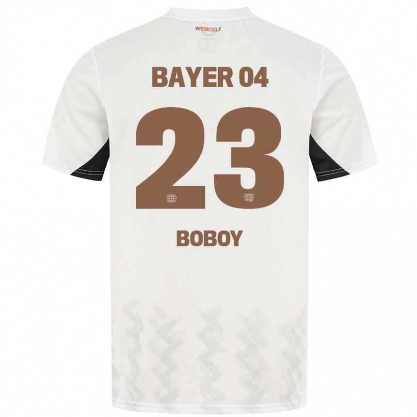 Niño Fútbol Camiseta Delice Boboy #23 Blanco Negro 2ª Equipación 2024/25 Argentina