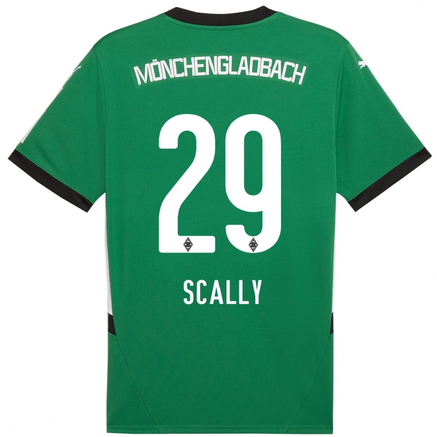 Niño Fútbol Camiseta Joe Scally #29 Verde Blanco 2ª Equipación 2024/25 Argentina