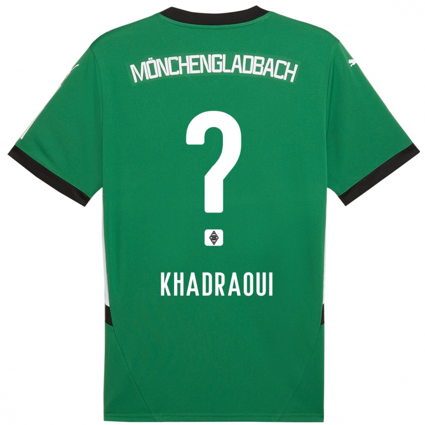 Niño Fútbol Camiseta Elias Khadraoui #0 Verde Blanco 2ª Equipación 2024/25 Argentina