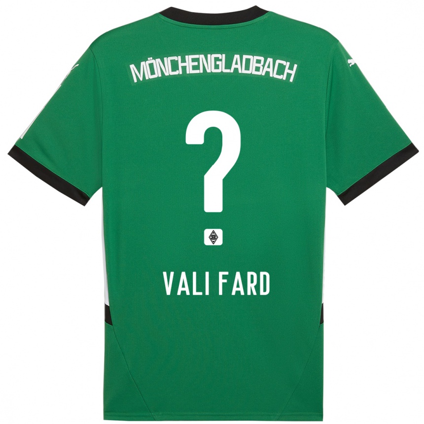 Niño Fútbol Camiseta Elias Vali Fard #0 Verde Blanco 2ª Equipación 2024/25 Argentina