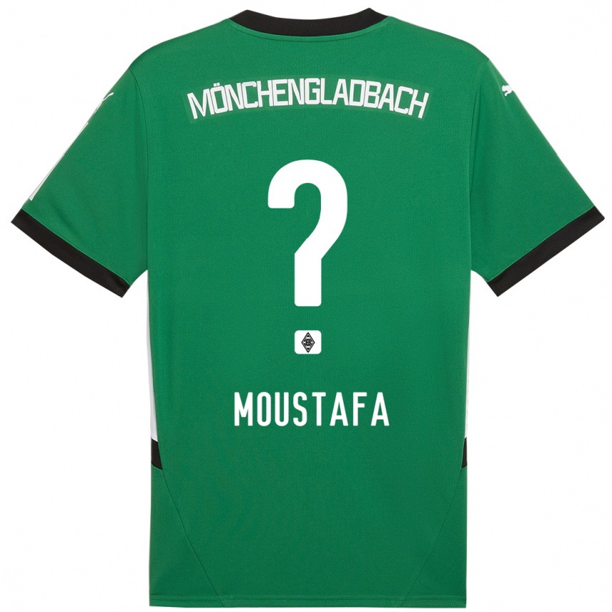 Niño Fútbol Camiseta Seif Ashraf Moustafa #0 Verde Blanco 2ª Equipación 2024/25 Argentina