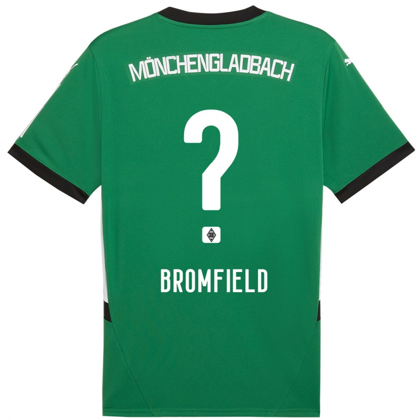 Niño Fútbol Camiseta Rio Bromfield #0 Verde Blanco 2ª Equipación 2024/25 Argentina