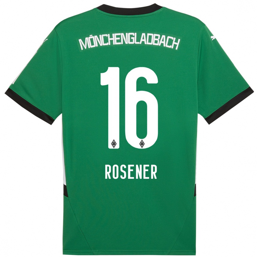 Niño Fútbol Camiseta Chiara Rösener #16 Verde Blanco 2ª Equipación 2024/25 Argentina