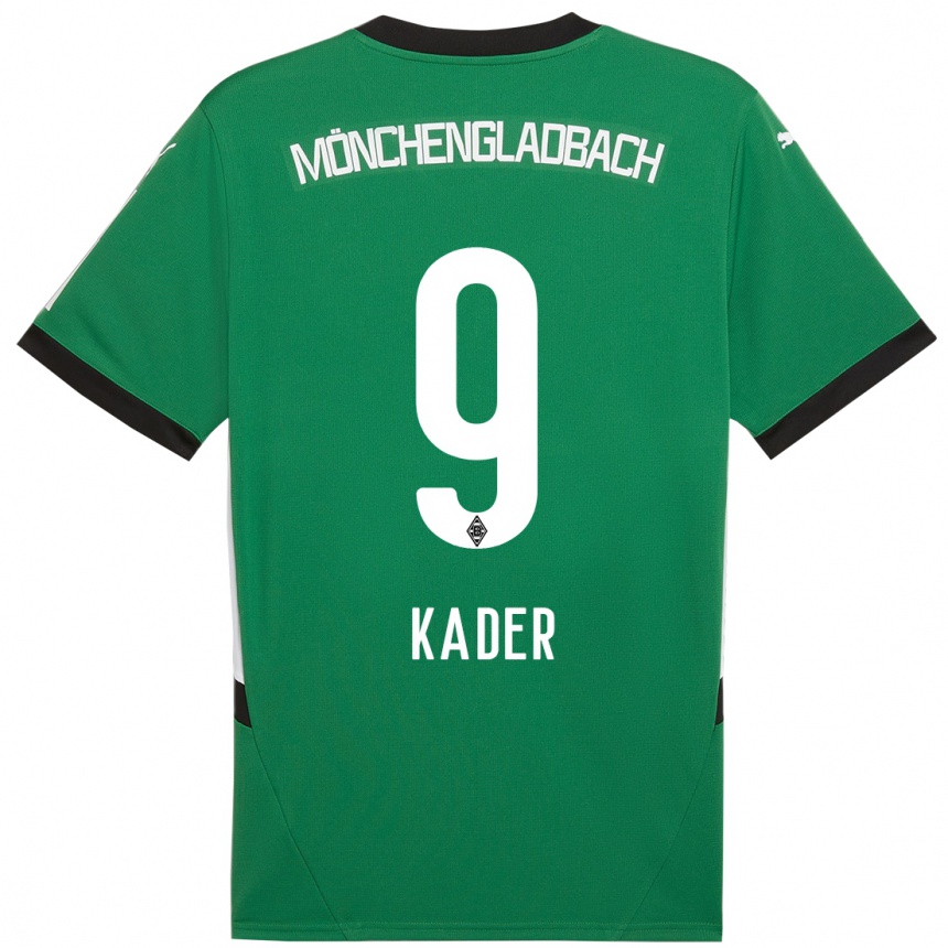 Niño Fútbol Camiseta Cagatay Kader #9 Verde Blanco 2ª Equipación 2024/25 Argentina