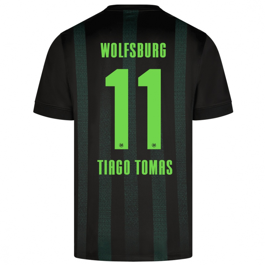 Niño Fútbol Camiseta Tiago Tomás #11 Verde Oscuro 2ª Equipación 2024/25 Argentina