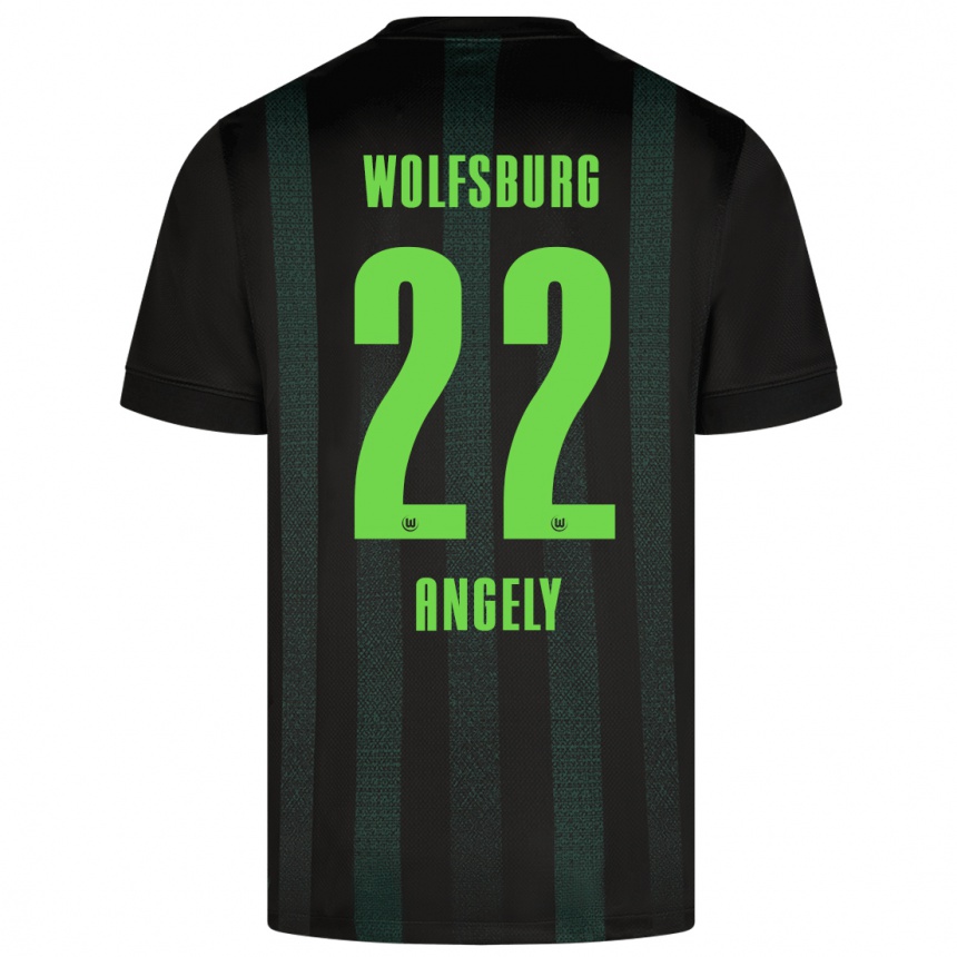 Niño Fútbol Camiseta Mathys Angély #22 Verde Oscuro 2ª Equipación 2024/25 Argentina