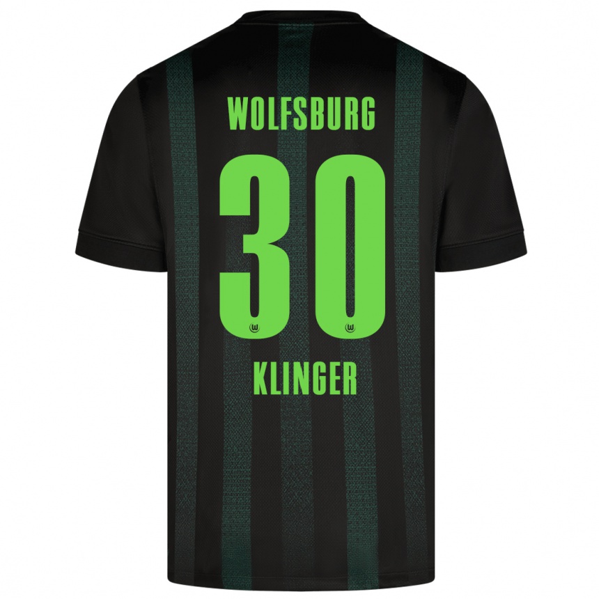 Niño Fútbol Camiseta Niklas Klinger #30 Verde Oscuro 2ª Equipación 2024/25 Argentina