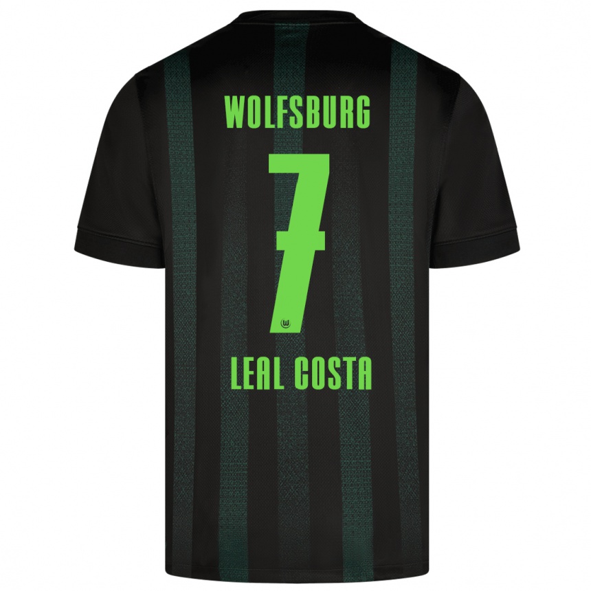 Niño Fútbol Camiseta David Leal Costa #7 Verde Oscuro 2ª Equipación 2024/25 Argentina