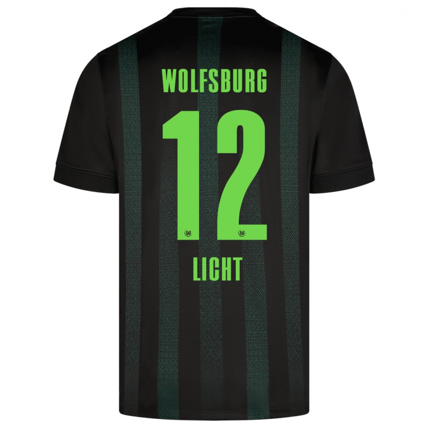 Niño Fútbol Camiseta Philipp Licht #12 Verde Oscuro 2ª Equipación 2024/25 Argentina