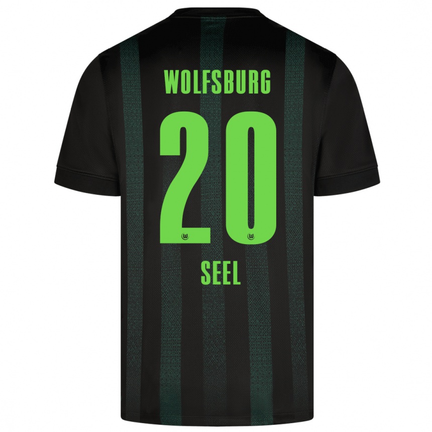 Niño Fútbol Camiseta William Seel #20 Verde Oscuro 2ª Equipación 2024/25 Argentina