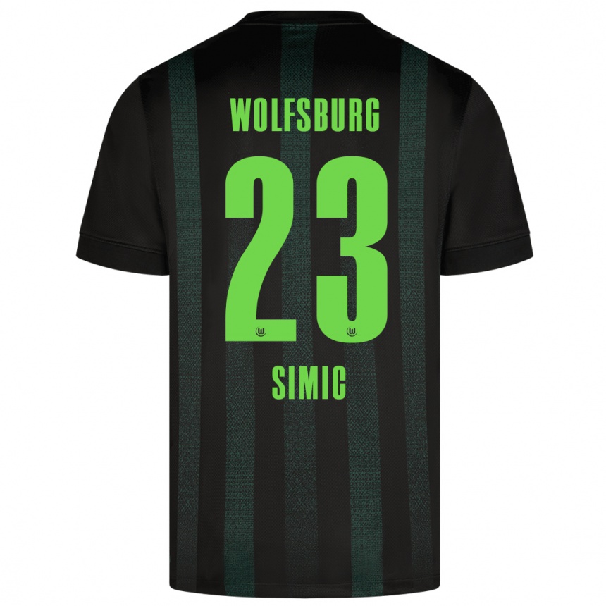 Niño Fútbol Camiseta Karlo Simic #23 Verde Oscuro 2ª Equipación 2024/25 Argentina