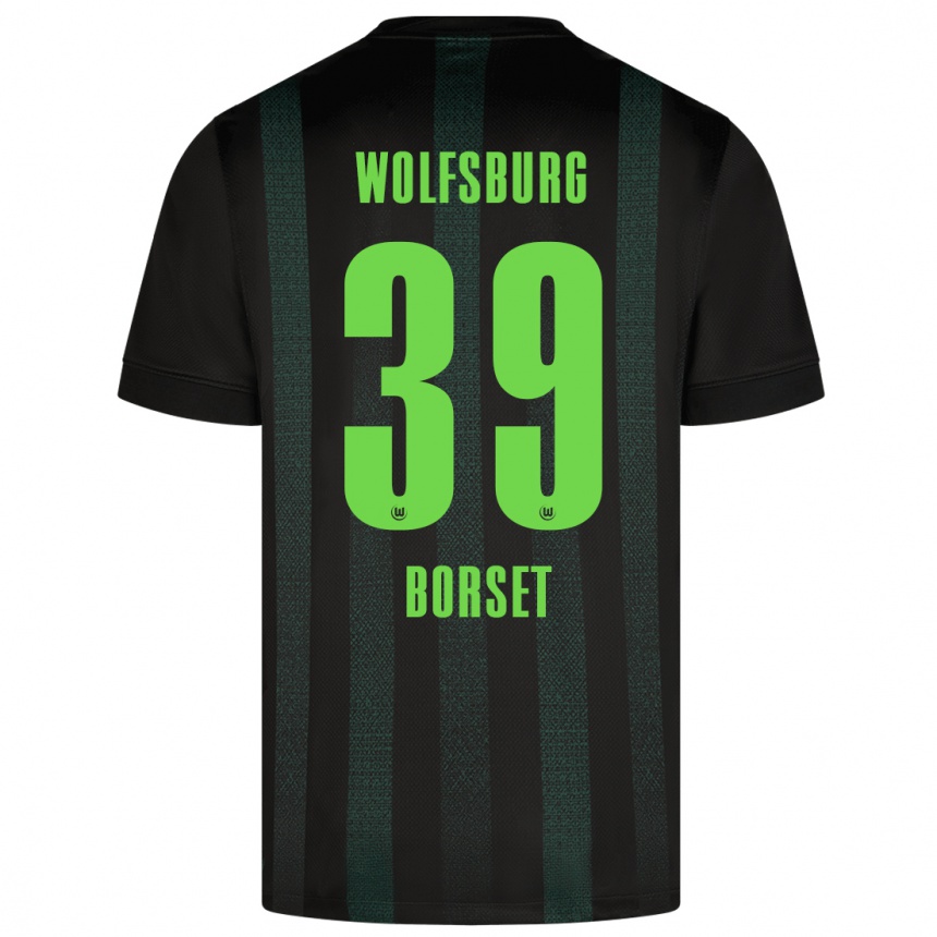 Niño Fútbol Camiseta Anders Rønne Børset #39 Verde Oscuro 2ª Equipación 2024/25 Argentina