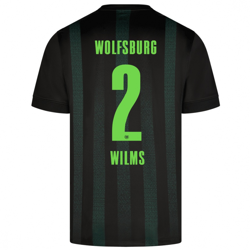 Niño Fútbol Camiseta Lynn Wilms #2 Verde Oscuro 2ª Equipación 2024/25 Argentina