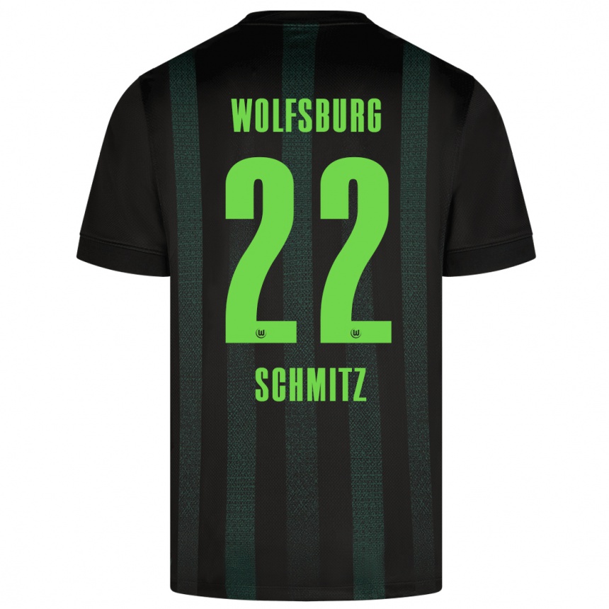 Niño Fútbol Camiseta Lisa Schmitz #22 Verde Oscuro 2ª Equipación 2024/25 Argentina