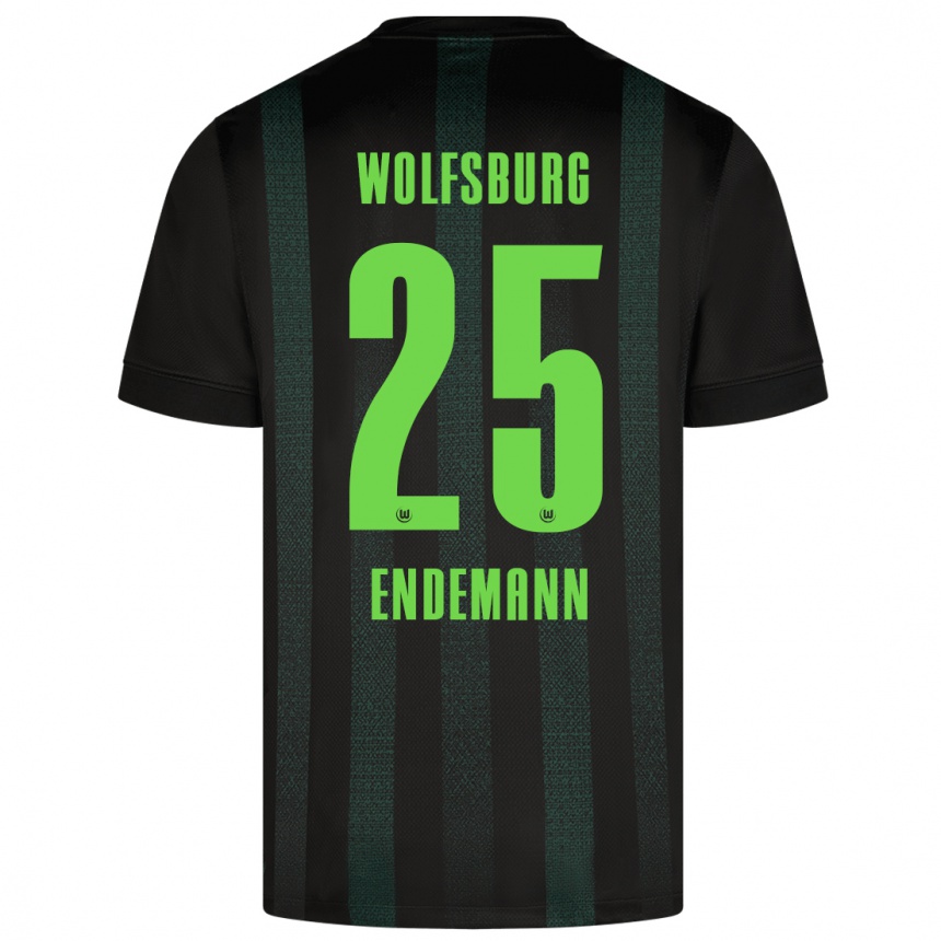 Niño Fútbol Camiseta Vivien Endemann #25 Verde Oscuro 2ª Equipación 2024/25 Argentina