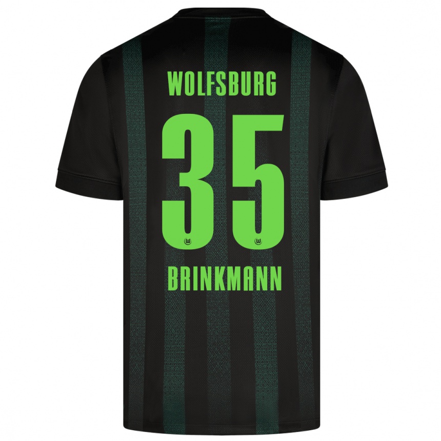 Niño Fútbol Camiseta Karla Brinkmann #35 Verde Oscuro 2ª Equipación 2024/25 Argentina