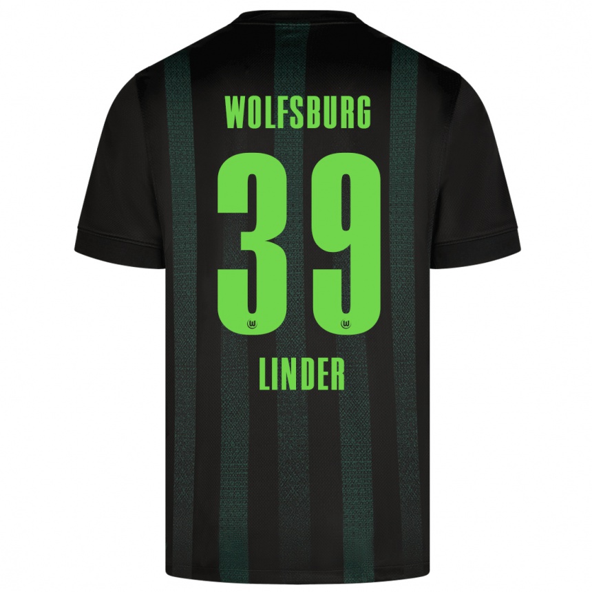 Niño Fútbol Camiseta Sarai Linder #39 Verde Oscuro 2ª Equipación 2024/25 Argentina