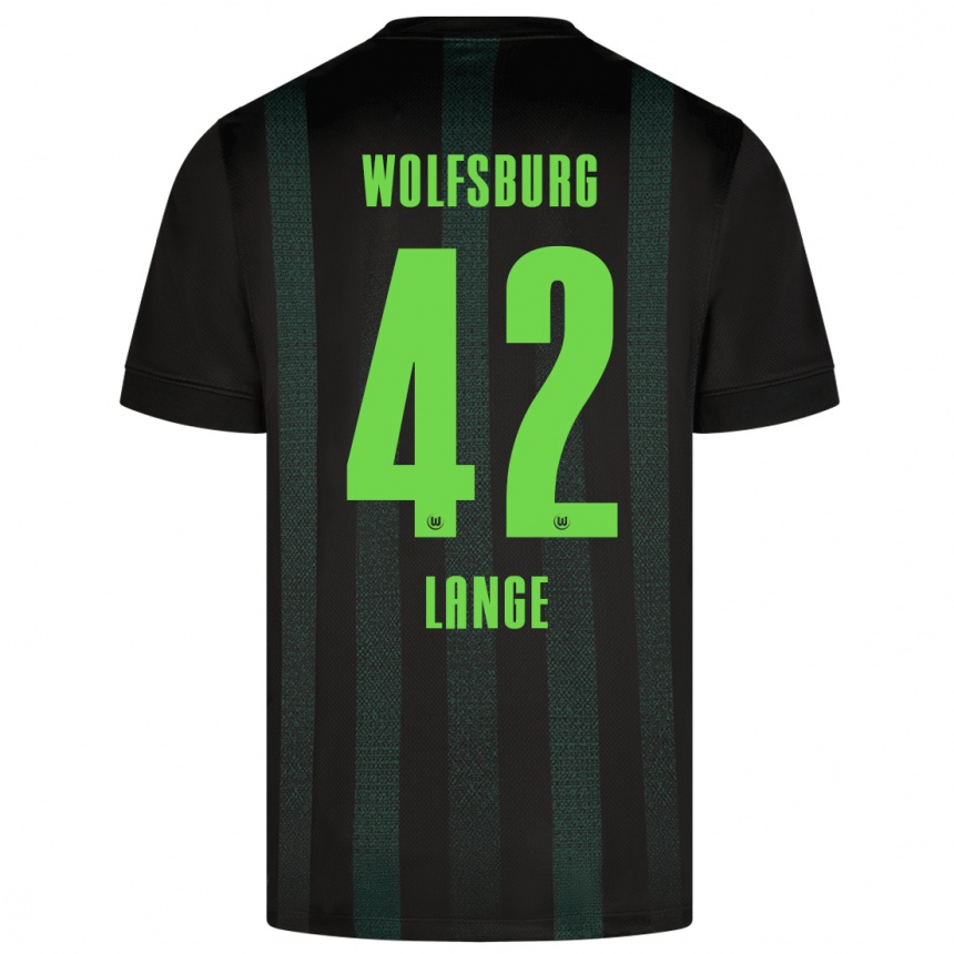 Niño Fútbol Camiseta Felix Lange #42 Verde Oscuro 2ª Equipación 2024/25 Argentina