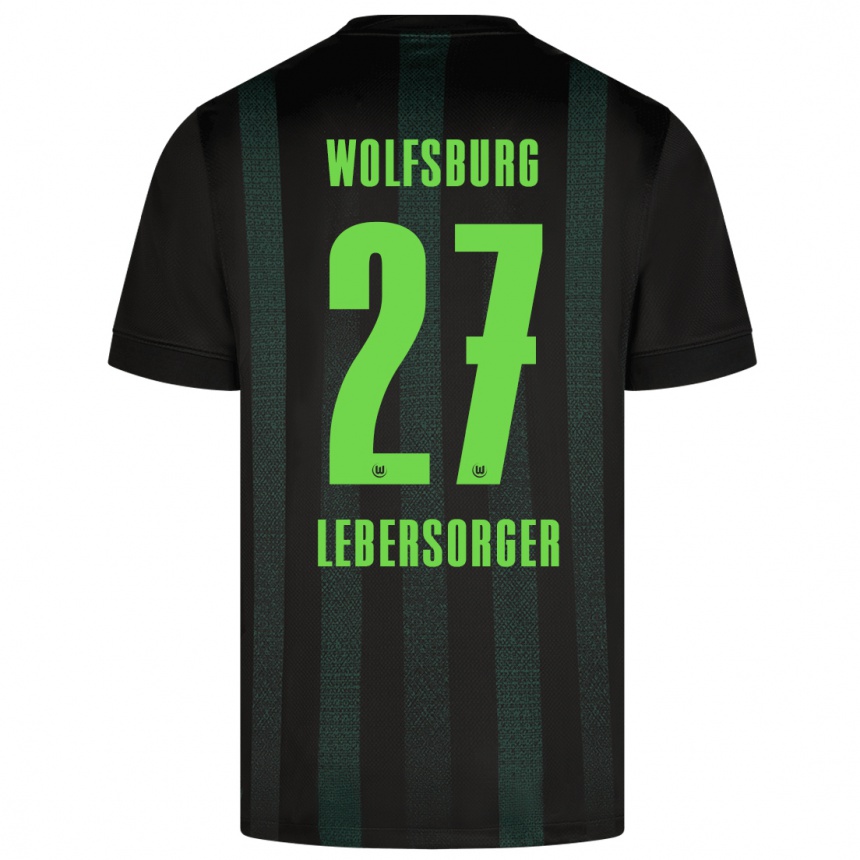 Niño Fútbol Camiseta Kevin Lebersorger #27 Verde Oscuro 2ª Equipación 2024/25 Argentina