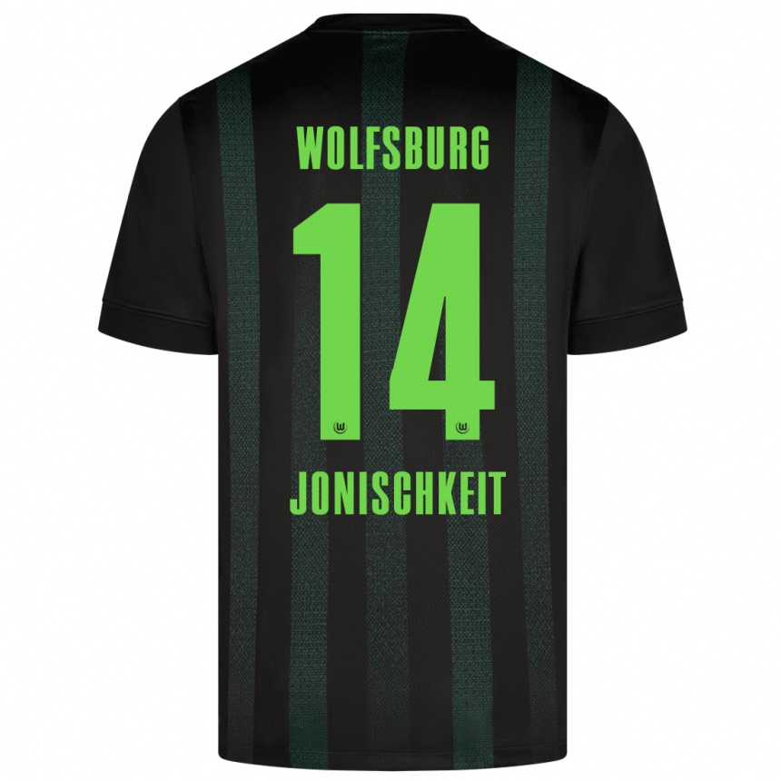 Niño Fútbol Camiseta Jamal Jonischkeit #14 Verde Oscuro 2ª Equipación 2024/25 Argentina