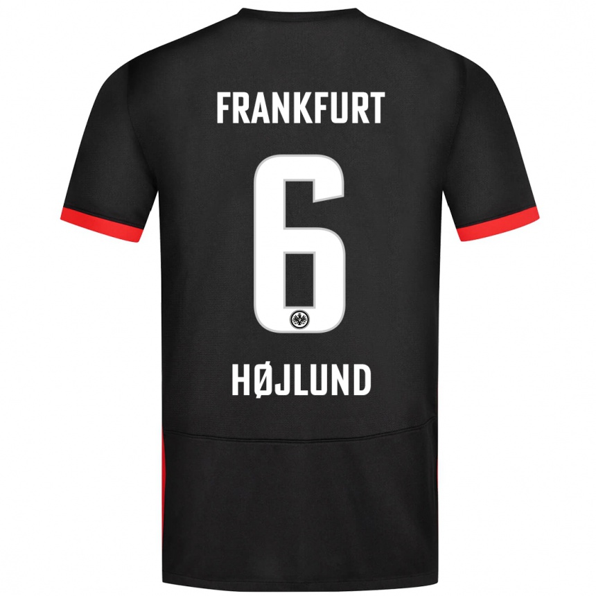 Niño Fútbol Camiseta Oscar Højlund #6 Negro 2ª Equipación 2024/25 Argentina