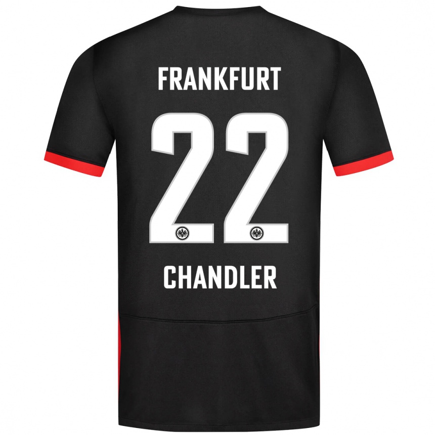 Niño Fútbol Camiseta Timothy Chandler #22 Negro 2ª Equipación 2024/25 Argentina