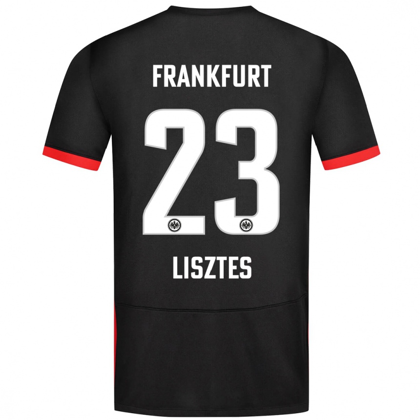 Niño Fútbol Camiseta Krisztián Lisztes #23 Negro 2ª Equipación 2024/25 Argentina