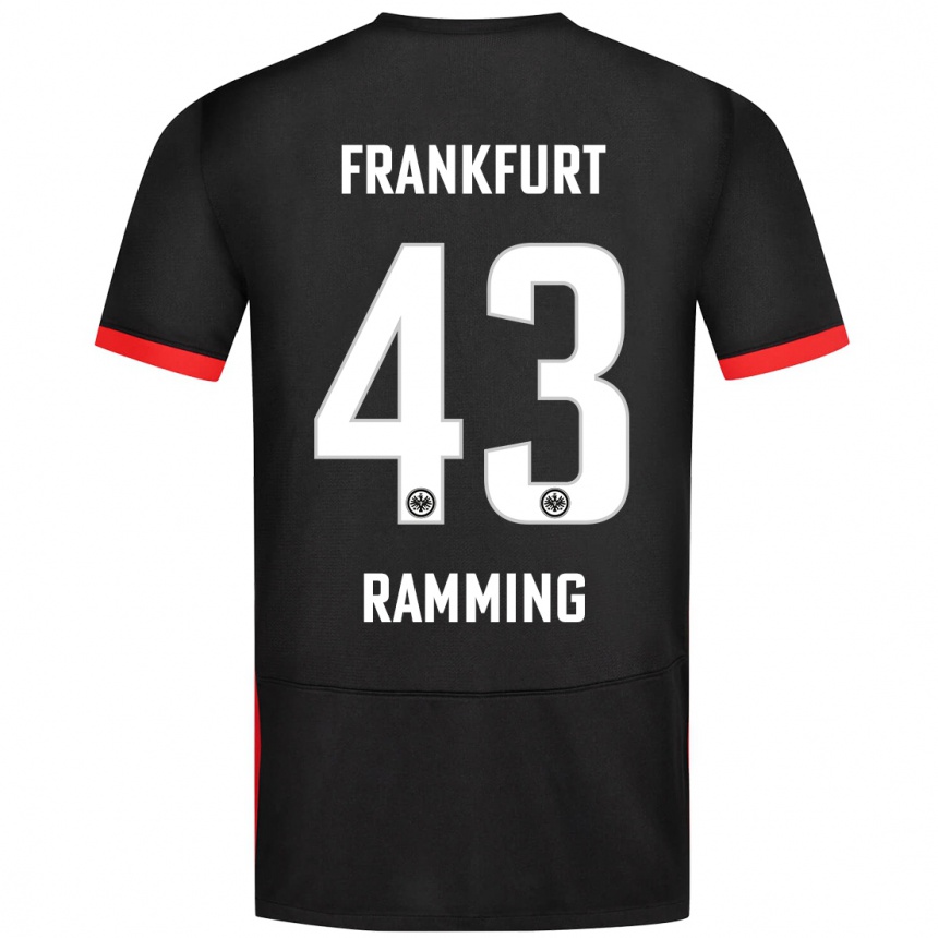 Niño Fútbol Camiseta Nils Ramming #43 Negro 2ª Equipación 2024/25 Argentina