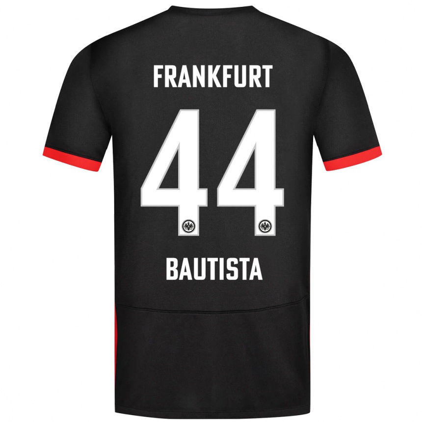 Niño Fútbol Camiseta Davis Bautista #44 Negro 2ª Equipación 2024/25 Argentina