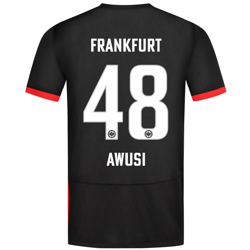 Niño Fútbol Camiseta Junior Awusi #48 Negro 2ª Equipación 2024/25 Argentina