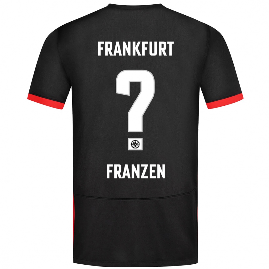 Niño Fútbol Camiseta Marlon Franzen #0 Negro 2ª Equipación 2024/25 Argentina