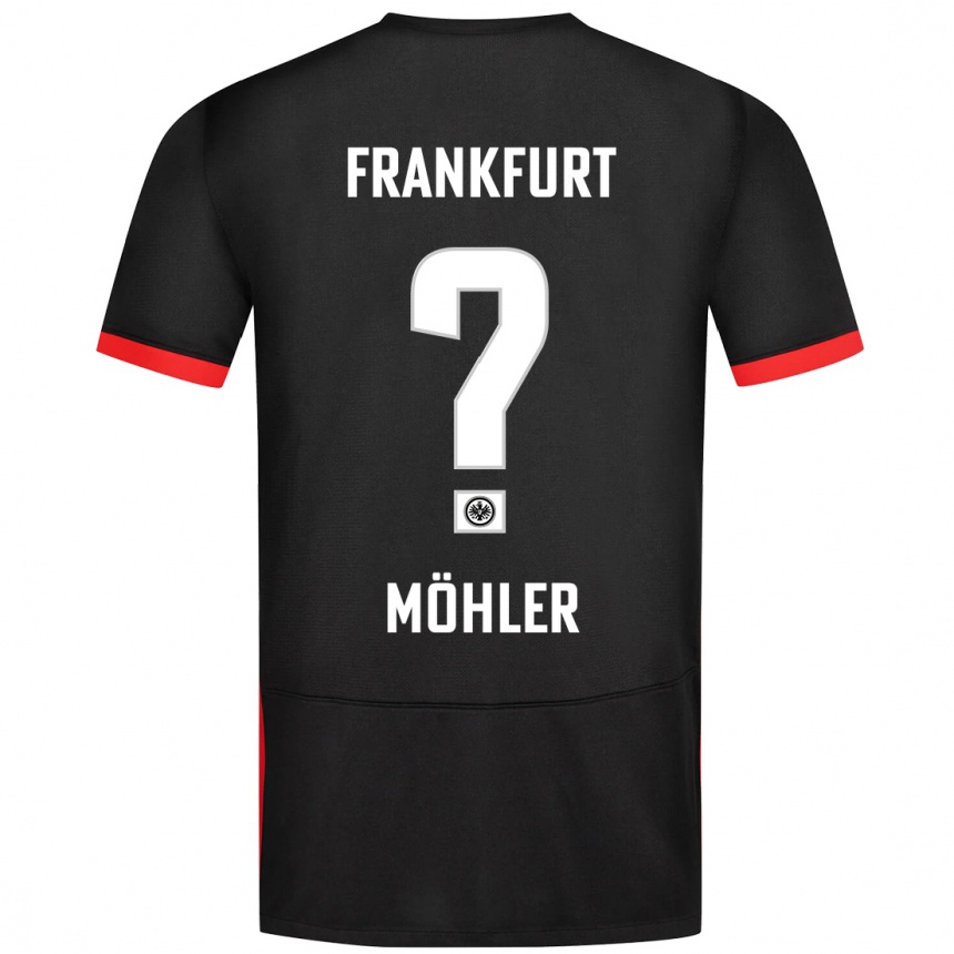 Niño Fútbol Camiseta Emil Möhler #0 Negro 2ª Equipación 2024/25 Argentina