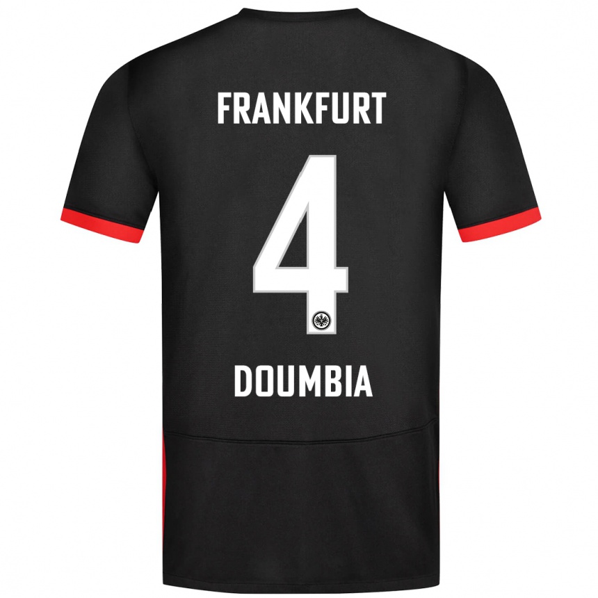 Niño Fútbol Camiseta Fousseny Doumbia #4 Negro 2ª Equipación 2024/25 Argentina