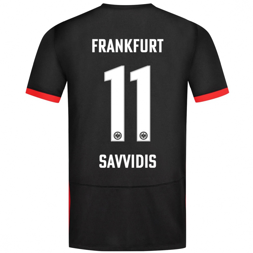 Niño Fútbol Camiseta Rafail Savvidis #11 Negro 2ª Equipación 2024/25 Argentina