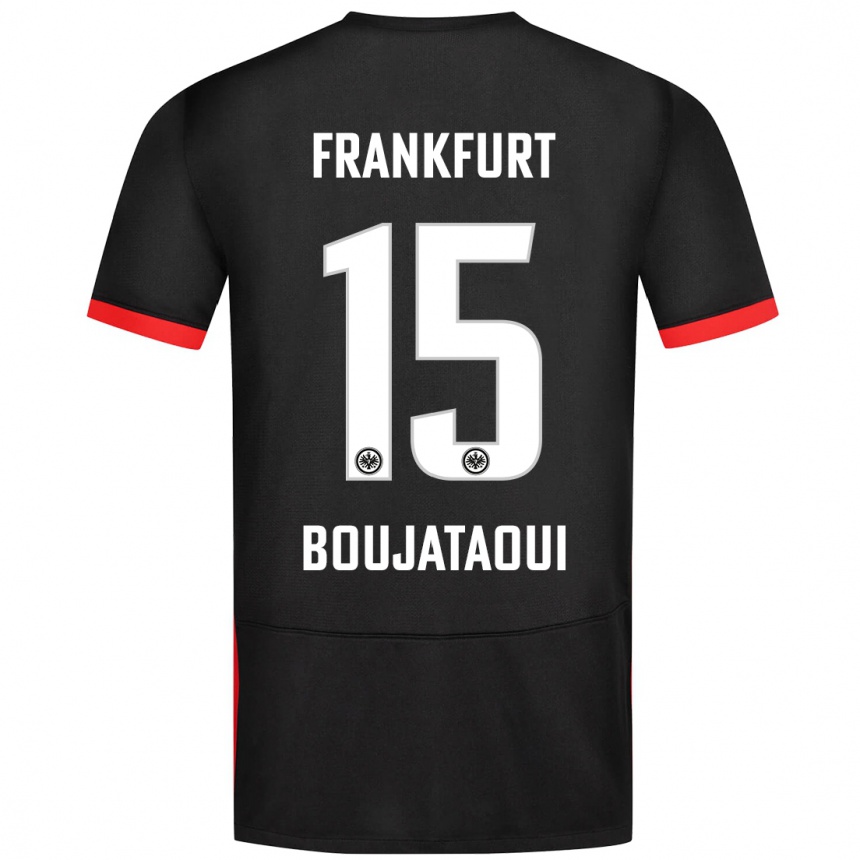 Niño Fútbol Camiseta Tarik Boujataoui #15 Negro 2ª Equipación 2024/25 Argentina