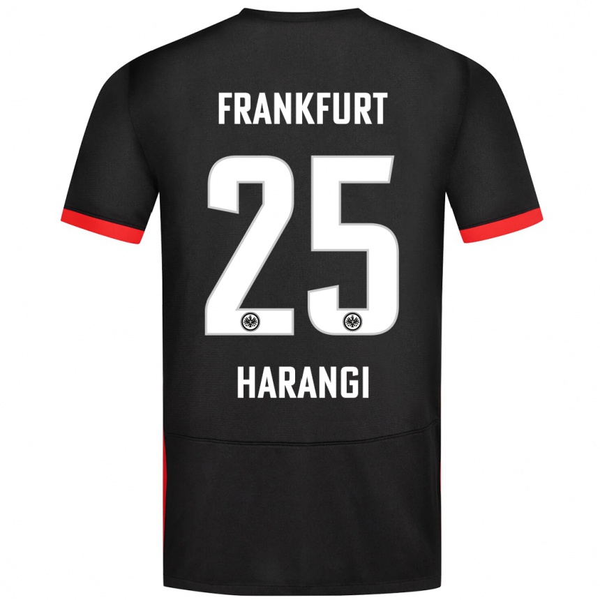 Niño Fútbol Camiseta Aiden Harangi #25 Negro 2ª Equipación 2024/25 Argentina