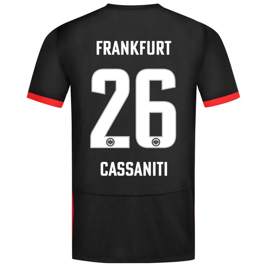 Niño Fútbol Camiseta Nino Cassaniti #26 Negro 2ª Equipación 2024/25 Argentina