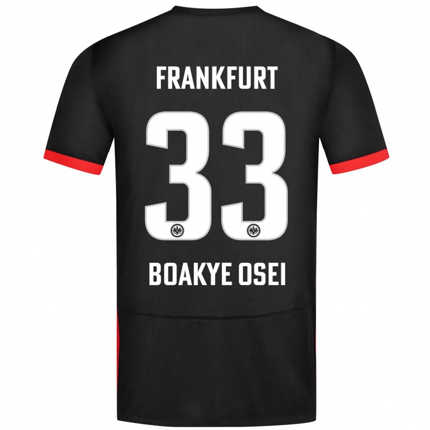 Niño Fútbol Camiseta Derek Boakye-Osei #33 Negro 2ª Equipación 2024/25 Argentina