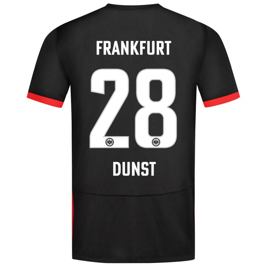 Niño Fútbol Camiseta Barbara Dunst #28 Negro 2ª Equipación 2024/25 Argentina