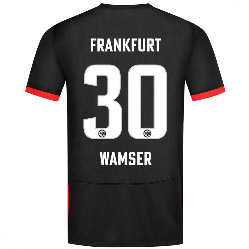 Niño Fútbol Camiseta Carlotta Wamser #30 Negro 2ª Equipación 2024/25 Argentina