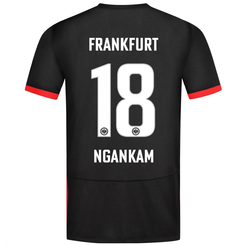 Niño Fútbol Camiseta Jessic Ngankam #18 Negro 2ª Equipación 2024/25 Argentina