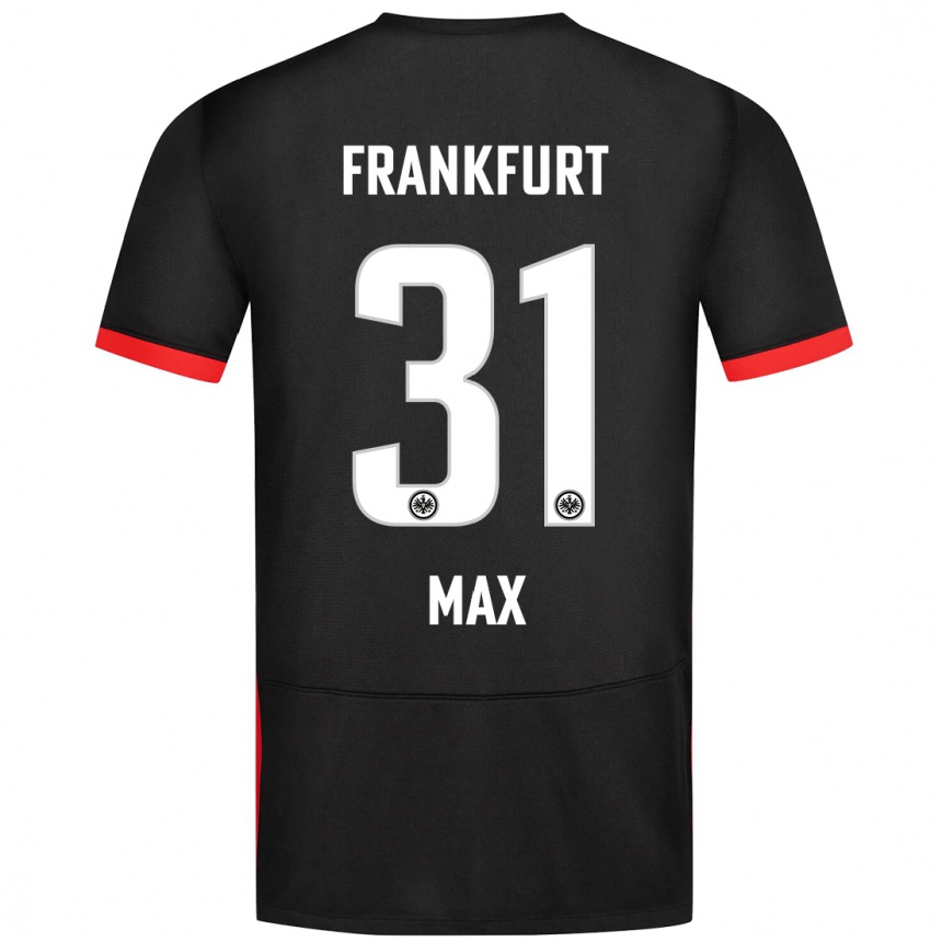 Niño Fútbol Camiseta Philipp Max #31 Negro 2ª Equipación 2024/25 Argentina