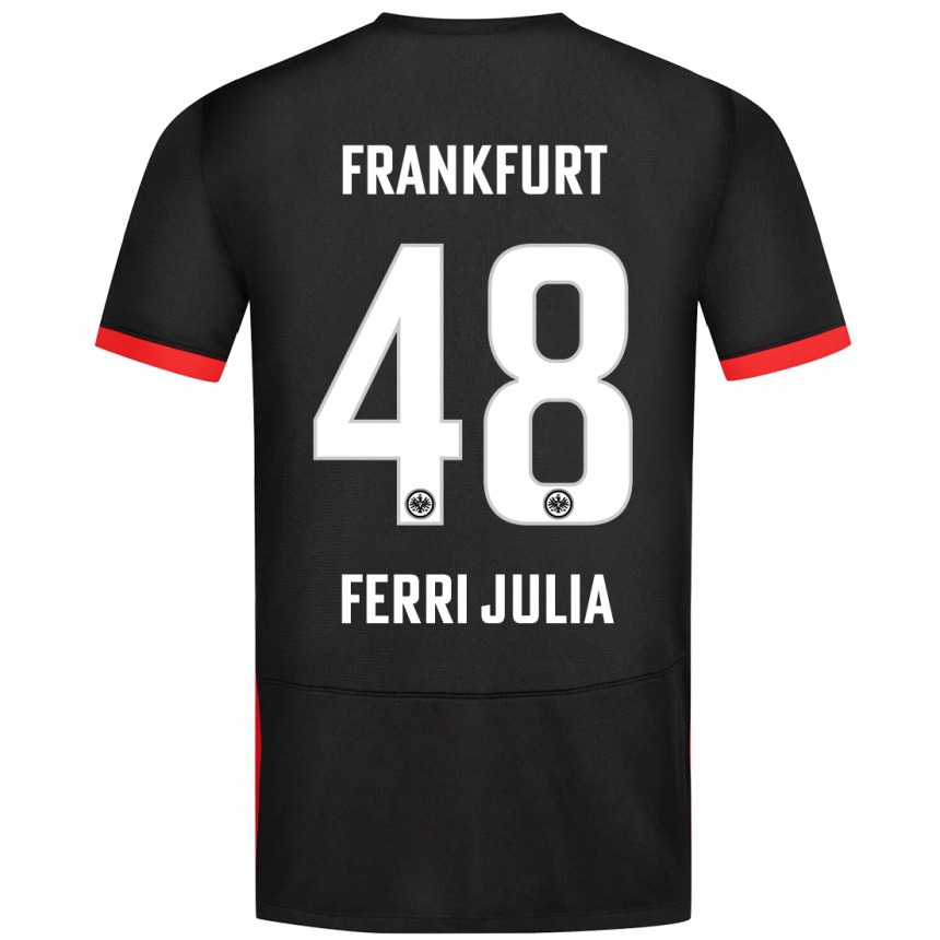 Niño Fútbol Camiseta Nacho Ferri #48 Negro 2ª Equipación 2024/25 Argentina