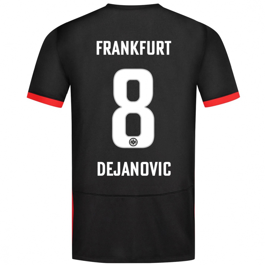 Niño Fútbol Camiseta Daniel Dejanovic #8 Negro 2ª Equipación 2024/25 Argentina