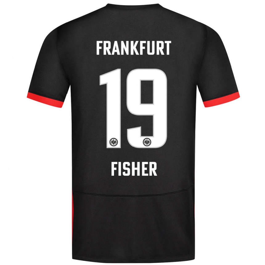 Niño Fútbol Camiseta Ben-Luca Fisher #19 Negro 2ª Equipación 2024/25 Argentina