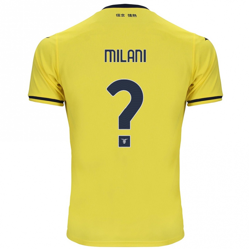 Niño Fútbol Camiseta Alessandro Milani #0 Amarillo 2ª Equipación 2024/25 Argentina