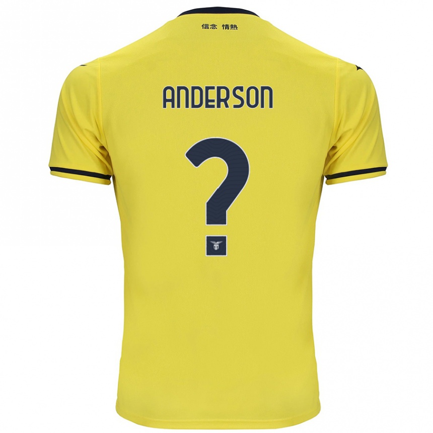 Niño Fútbol Camiseta André Anderson #0 Amarillo 2ª Equipación 2024/25 Argentina